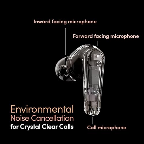 Miniatura 4 de Palm Buds Pro, auriculares inalámbricos con cancelación de ruido, ligeros y cómodos, graves profundos, 6 micrófonos, ANC híbrido, modo ambiente,