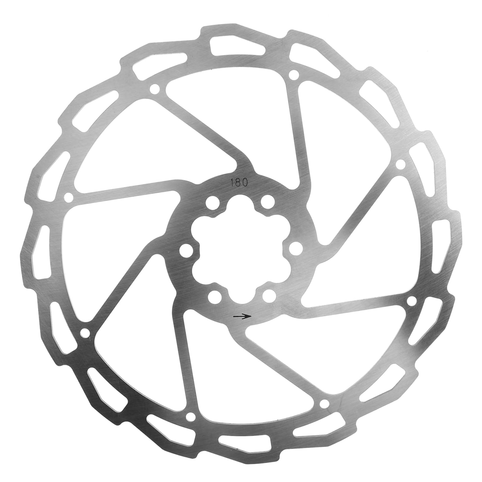 Happyyami Hydraulic Disc Brake Set 44mm Hole 180mm Rotor Bike Disc Brake Pad Sturdy Metal Material Easy Installation