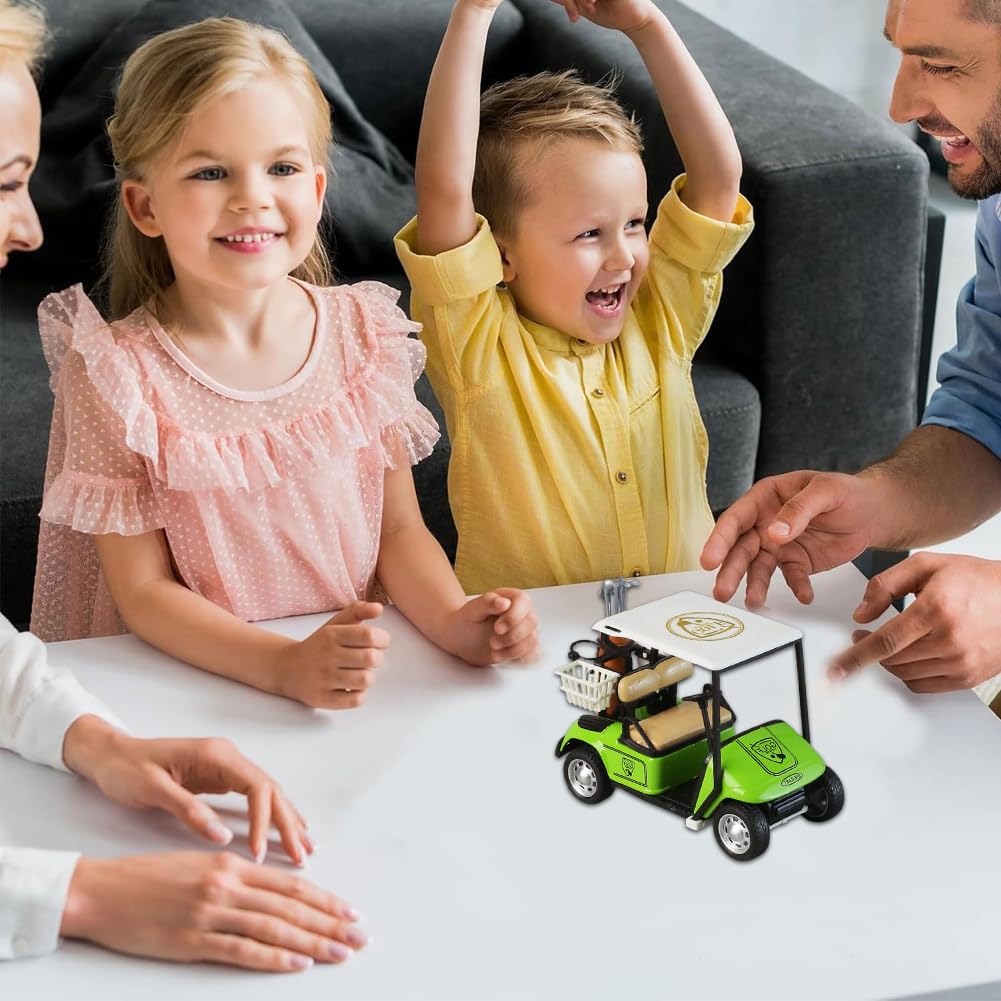 Golf Cart Pull Back Action Metal Diecast Car, Golf Party Supplies