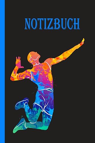 Volleyball Notizbuch: Volleyball Notizbuch, breites liniertes Notizbuch aus liniertem Papier für Schule, Studenten, Geschenk für Kinder, Jungen, ... Volleyball Notizbuch, Volleyball Liebhaber