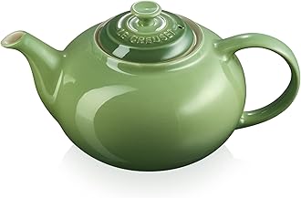 Le Creuset Stoneware Classic Teapot, 1.3 litres, Serves 3-4 Cups, Bamboo, 70703132200000