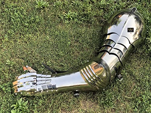 Medieval Knight Full Armor Arm Single Hand Steel Arm Protection Full Functional Armour LARP Battle Ready Historical Reenactment Costume