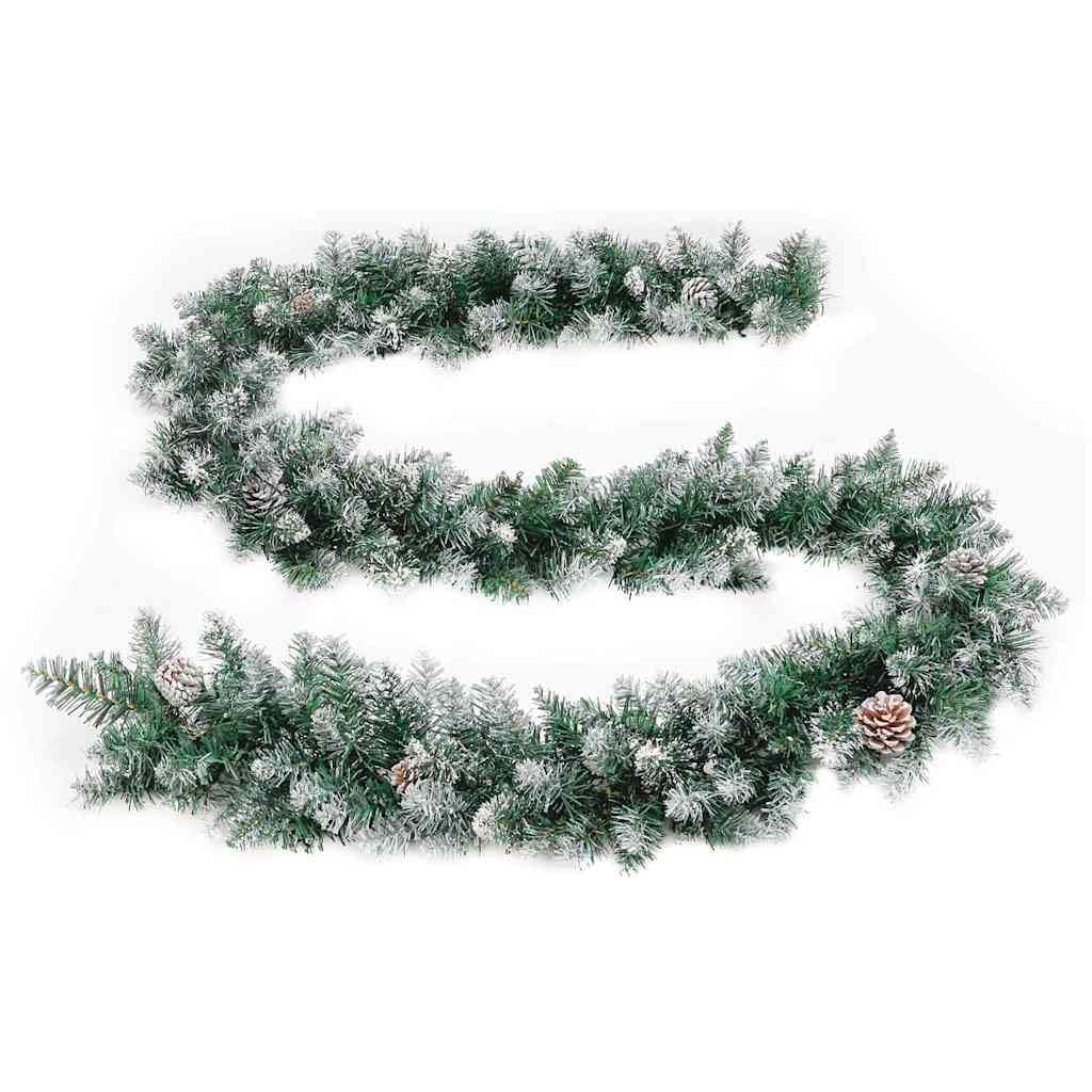 Guirnalda de Navidad con luces LED verde 5,2 m PVC resistente a la intemperie con 75 LED y 8 efectos de luz para ventana, jardín, balcón, terraza, interior, exterior, electricidad, decoración