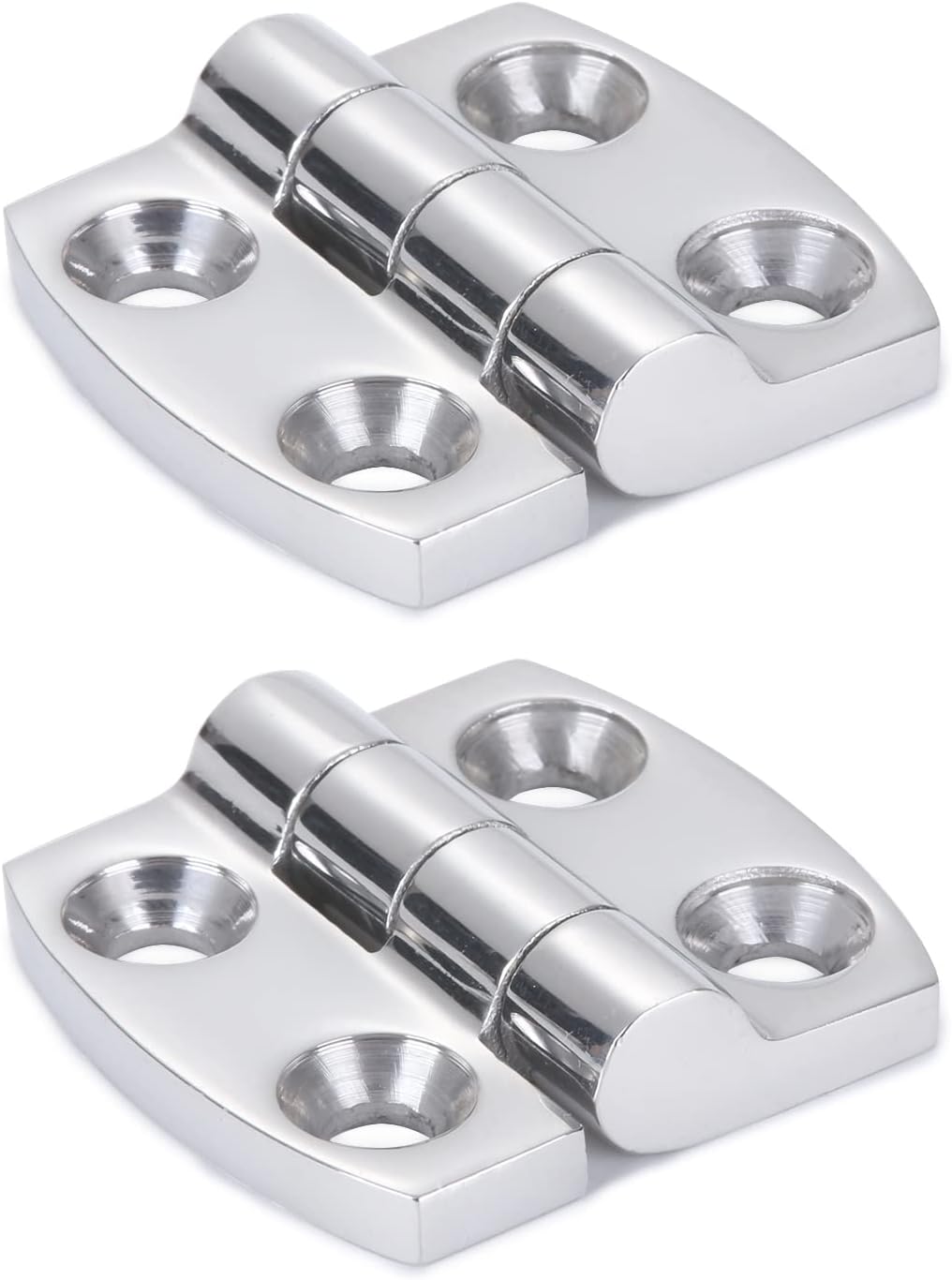 Atibin Deck Door Stainless Hinge Boat Cabinet Removable Marine Hinge Steel Mirror Polished Boat Hinge Hatch SUS316 1.59 inch x 1.51 inch 2pcs