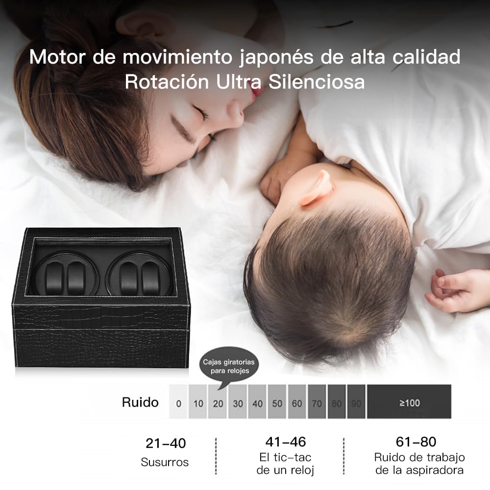 Caja Giratoria para Relojes Automáticos y Mecánicos - Watch Winder