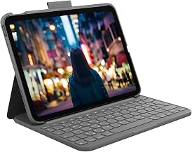 Logitech Slim Folio Keyboard Case for iPad (10th Generation) with Integrated Bluetooth Wireless Keyboard