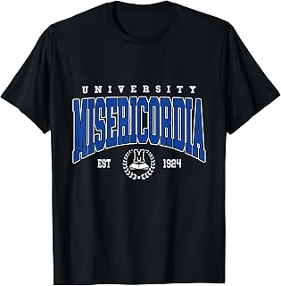 Misericordia Varsity Arch Collegiate Tee for Men Women T-Shirt