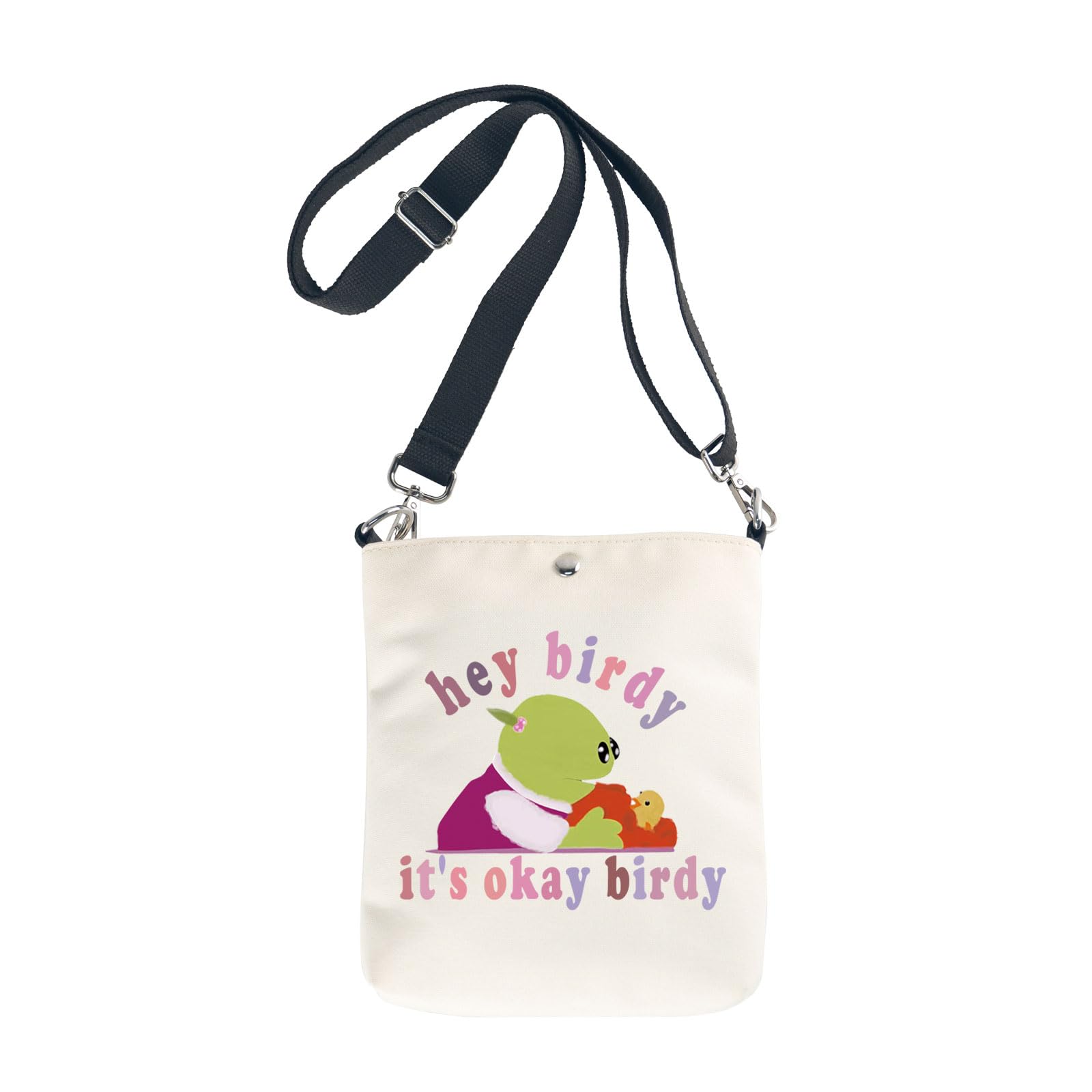 XYANFA Naanalan Makeup Bag Cartoon Gift Princess Meme Hey Birdy Its Okay Birdy Zipper Pouch okay birdy Crossbody