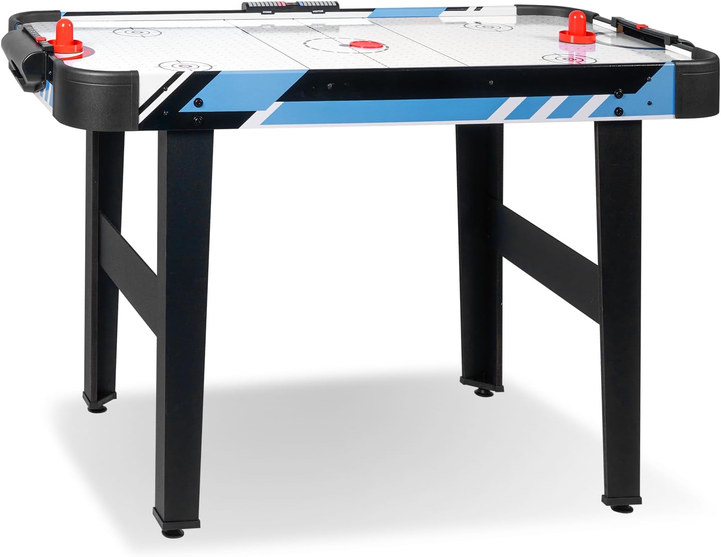 48” Air Hockey Table for Adults – Full-Size Arcade Game Table with LED Electronic Scoreboard, 2 Pushers & 2 Pucks, Sturdy MDF Frame for Home, Office & Game Room