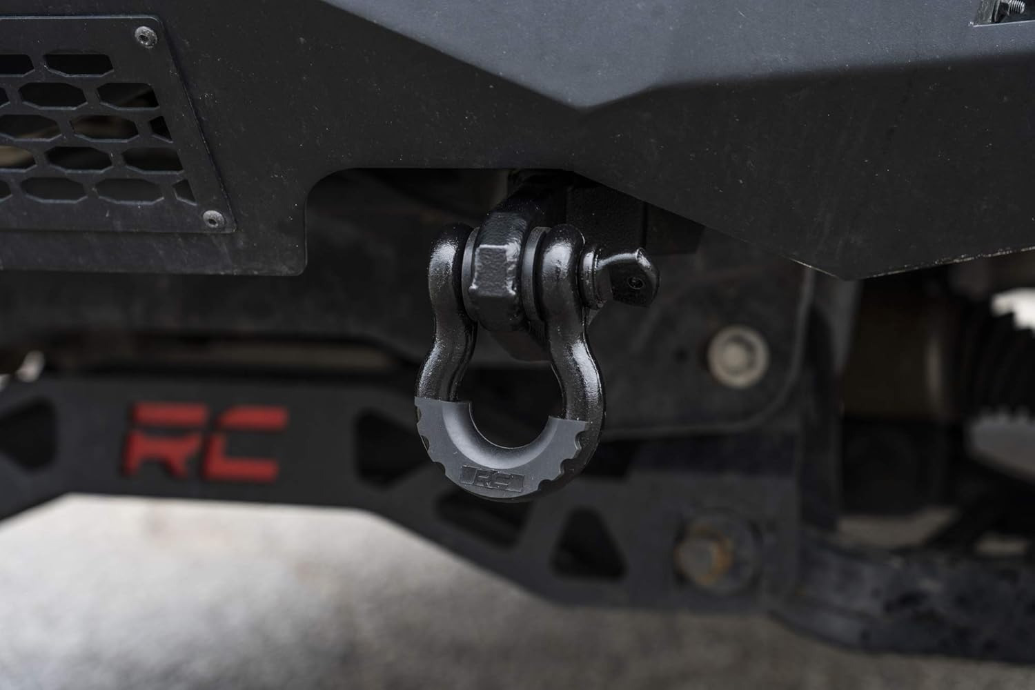 Rough Country Tow Hook Shackle Mounts Kit for 2009-2020 Ford F-150 - RS150 , Black