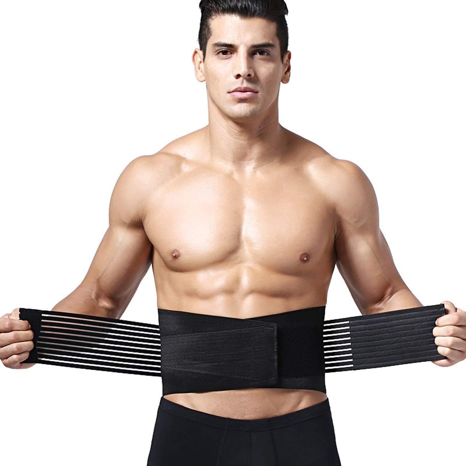 Portable Adjustable Elastic Infrared Self-heating Magnetic Therapy Back Waist Support Lumbar Brace Belt Double Pull Strap Lower Pain Massager