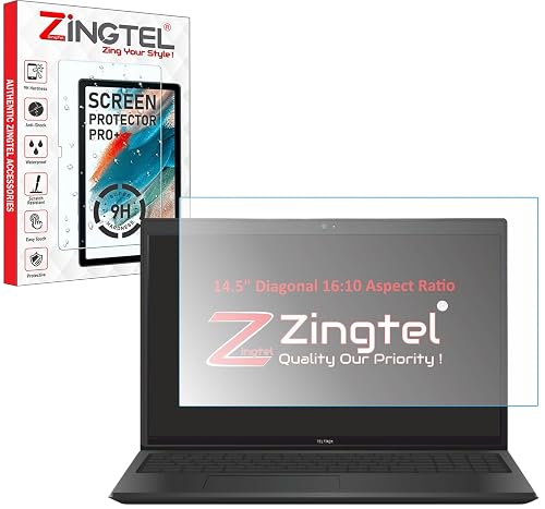 ZINGTEL Matte Anti Glare Screen Guard Compatible With Laptops With 14.5" Inch Diagonal with 16:10 Aspect Ratio 9H Hardness Screen Protector Not a Tempered Glass, Screenguard Size : 312 mm X 195 mm