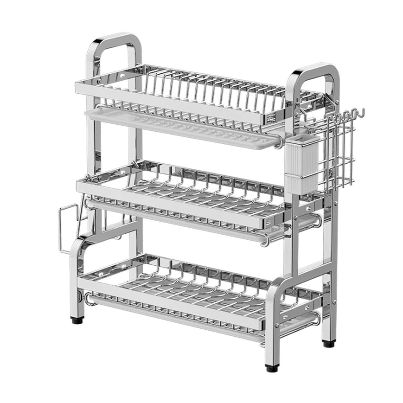 Estante for platos de acero inoxidable/estante de almacenamiento de cocina