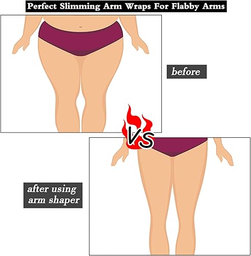 Miniatura 3 de Geyoga 2 Pairs Thigh Wraps for Plus Size Women, Calf Compression Sleeve Upper Slimming Wraps for Flabby Thigh