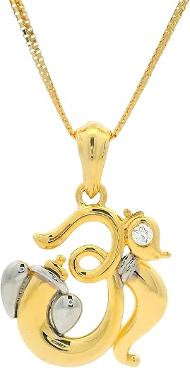 WHP Jewellers 18KT Gold Pendant for Women - Glam Womens Gold Pendant - Womens Fashionable Jewellery for Great Gifting