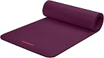 Retrospec Solana Yoga Mat 1/2" Thick w/Nylon Strap for Men & Women - Non Slip Excercise Mat for Yoga, Pilates, Stretching, Floor & Fitness Workouts