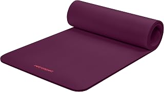 Retrospec Solana Extra Thick 1/2in Non-Slip Yoga Mat with Strap - 72x24in Pilates Workout Mat, BPA-Free & Easy Clean