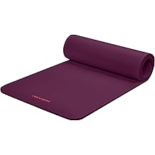 Retrospec Solana Yoga Mat Thick 1/2in Non-Slip Workout Mat with Nylon Strap - 72x24in Exercise Mat for Pilates, Stretching &amp; Fitness - BPA Free, Easy Clean