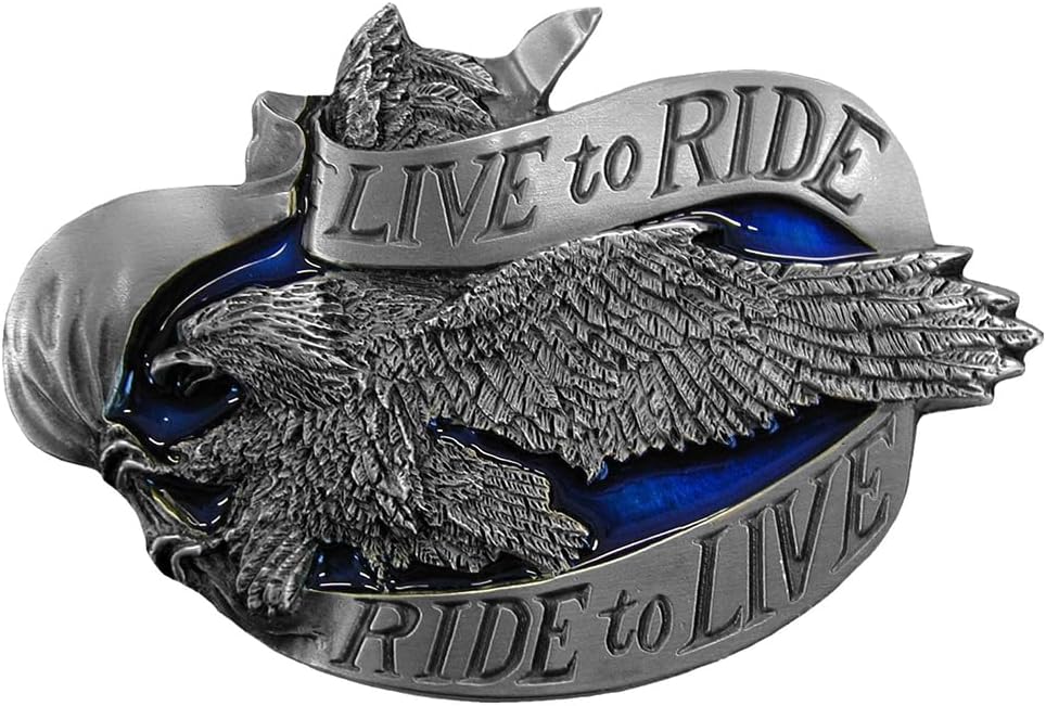 Western Express Live to Ride Fierce Eagle Belt Buckle