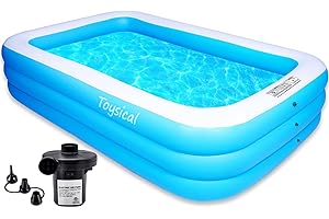 Toysical Inflatable Family Pool with Pump