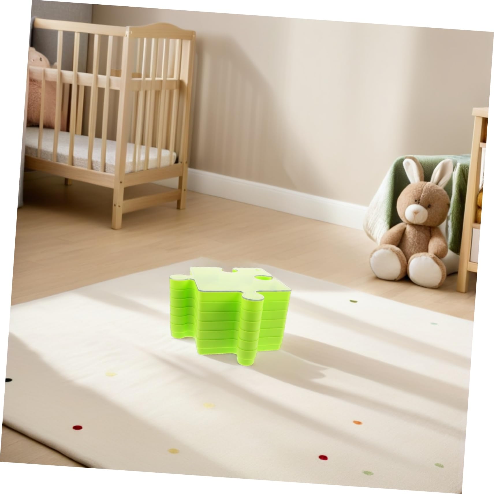 Organisateur de Puzzle 6 Pièces en Plastique Vert pour Garçon et Filles