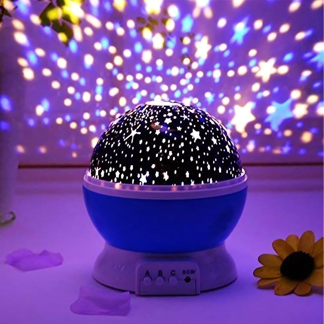 desidiya star master projector night light – mother's day led sky projector lamp with usb cable – colorful rotating galaxy light for bedroom, and home décor (assorted color)