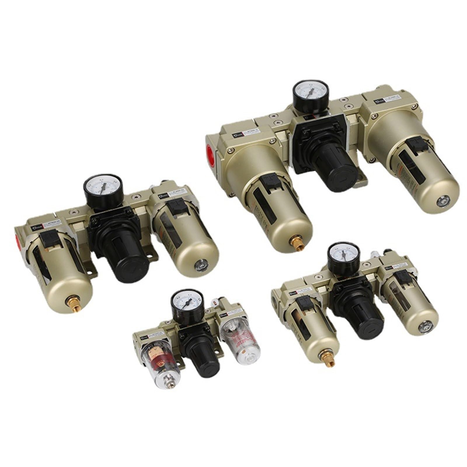 1 Uds AC5000-10/06 filtro neumático de tres piezas procesador de fuente de aire válvula reguladora de presión separador de aceite y agua componentes neumáticos(AC5000-06)