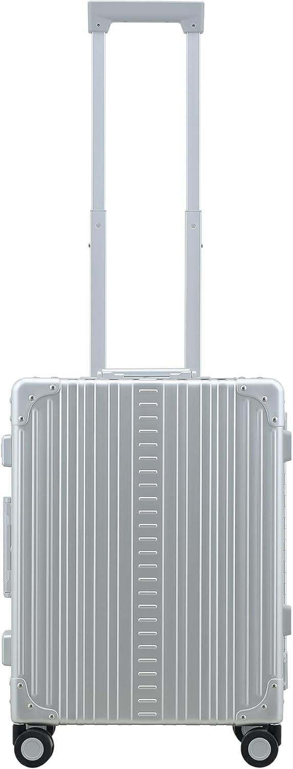 Aleon All Aluminum Lightweight 21" International Carry-On Hardside Luggage with Durable Hardshell, TSA Approved Heavy Duty Spinner Wheels, Rolling Travel Bag for Airplane, Premium Suitcase (Sapphire)