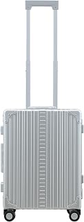 All Aluminum Lightweight 21" International Carry-On Hardside Luggage with Durable Hardshell, TSA Approved Heavy Duty Spinner Wheels, Rolling Travel Bag for Airplane, Premium Suitcase (Platinum)