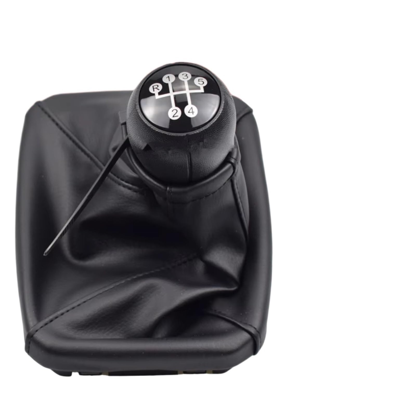HILLAR Car Gear Stick Knob for Opel for Vauxhall for MERIVA A 2003 2004 2005 2007 2008 2009 2010 Car 5 Speed Gear Stick Shift Lever Knob with Leather Boot(Head-Leather Cover)