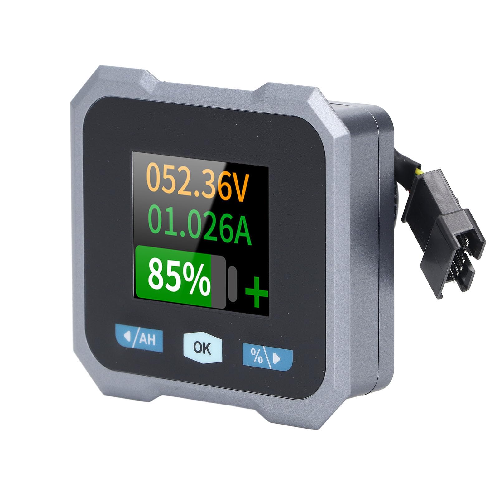 Generic Batteriespannungs-Strommessgerät mit Shunt, Tester mit Hoher und Geringer Kapazität für Wohnmobile und Motorräder – 1,8-Zoll-LCD, Wasserdichte und Zuverlässige Überwachung
