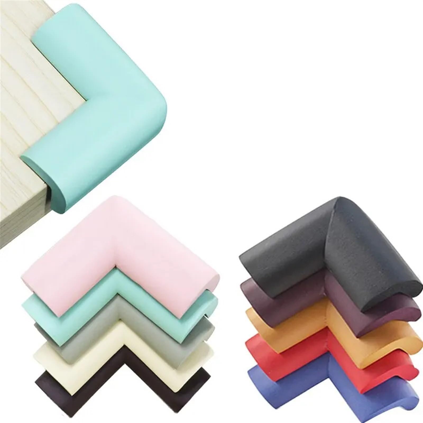 Protectores de Esquinas para mesas, Seguridad Infantil, 10 Unidades, Protectores Suaves para escritorios y Muebles.