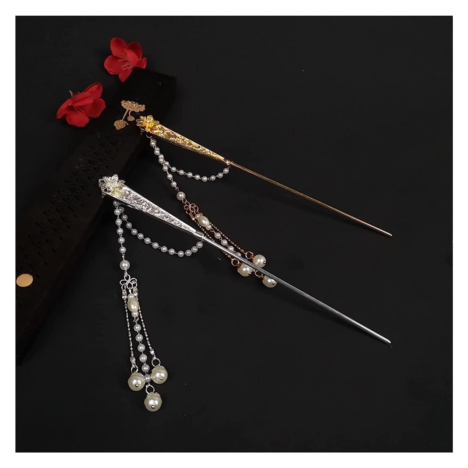 Barrette à Cheveux décorative Pinces à Cheveux épingles à Cheveux Cheveux Style Chinois Ancien Hanfu épingle à Cheveux Femme Gland épingle à Cheveux fée Clips