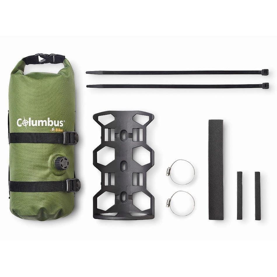 COLUMBUS- Set di 2 Fork Bag with Cage Green Borsa per Forcella