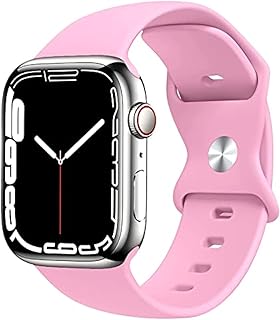 Strap Silicone Band For Apple Watch 49mm / 45mm / 44mm / 42mm Series 1/2/3/4/5/6/7/8/SE Replacement Strap Wristband Bracelet Compatible with 49 mm / 45 mm/ 44 mm / 42 mm