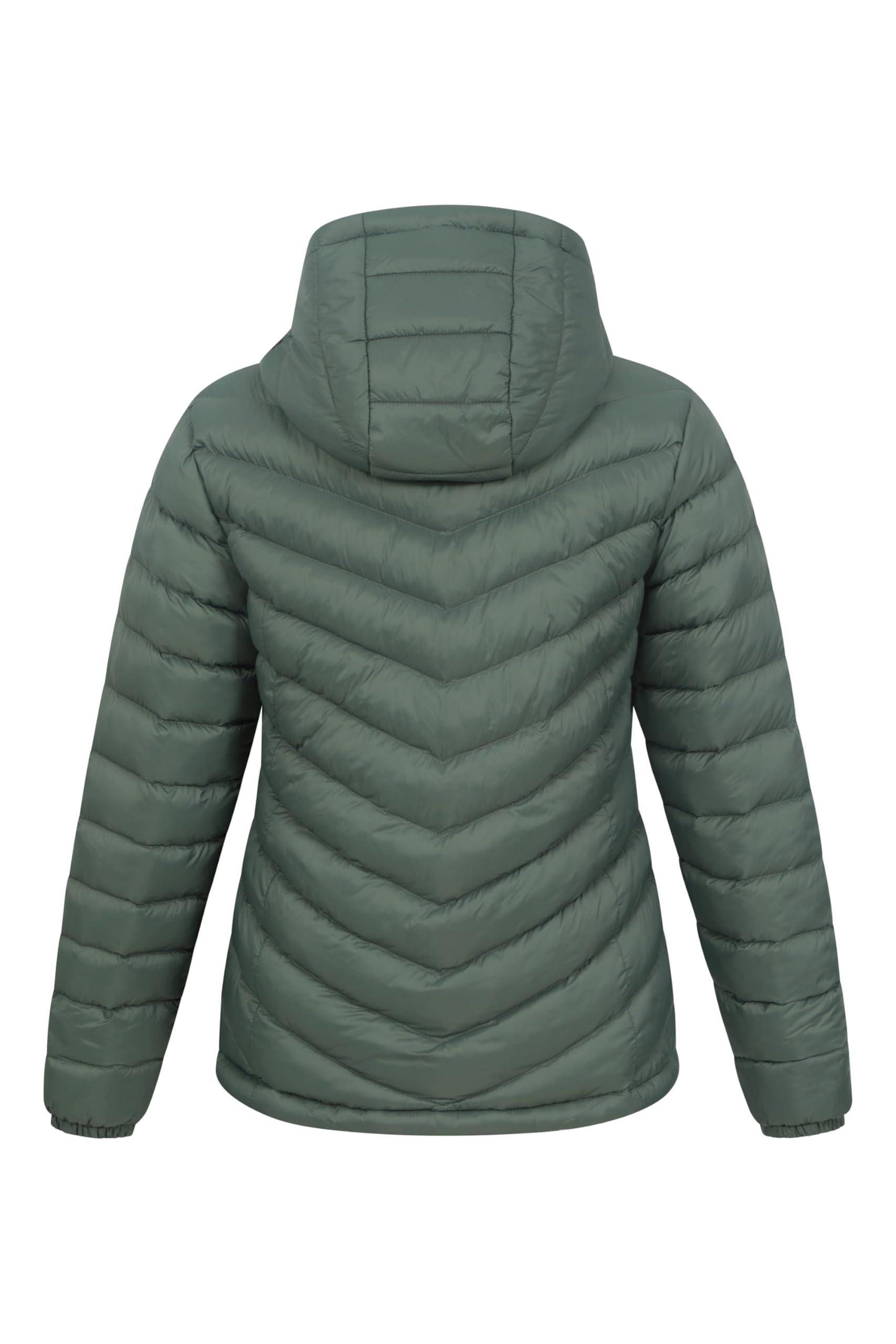 Mountain Warehouse Seasons Womens Padded Jacket - Water Resistant Coat, Puffer Jacket, Front Pockets, Adjustable Elastic Cuffs & Hood - For Spring Summer, Outdoors — view 6
