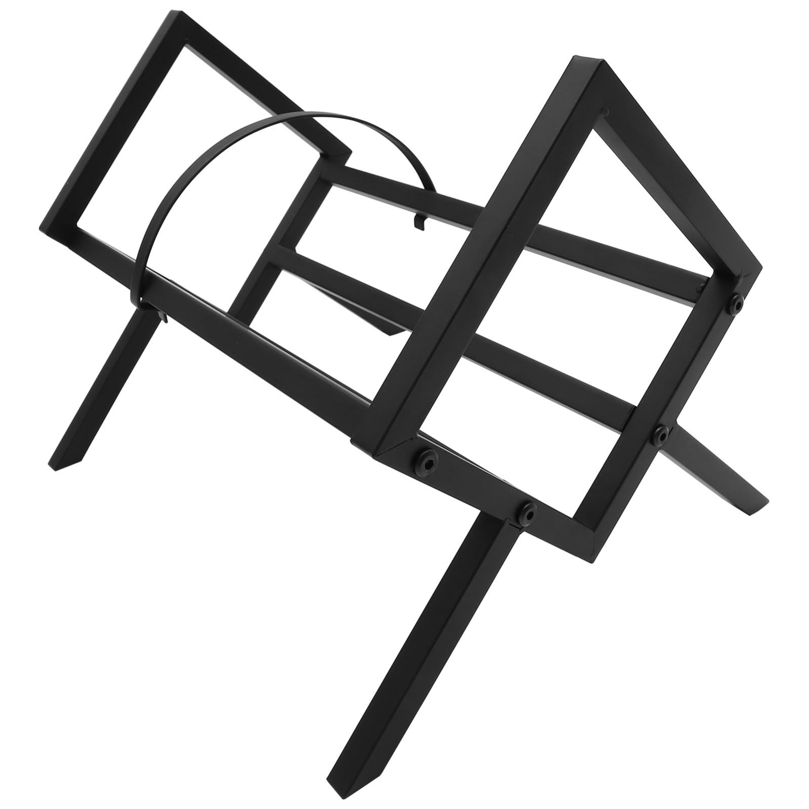 CANIGHT Porta Dischi Vinile in Ferro Nero Design Solido e Raffinato, Espositore per Dischi Vinili da Tavolo per Organizzazione Desktop Semplice e Chic