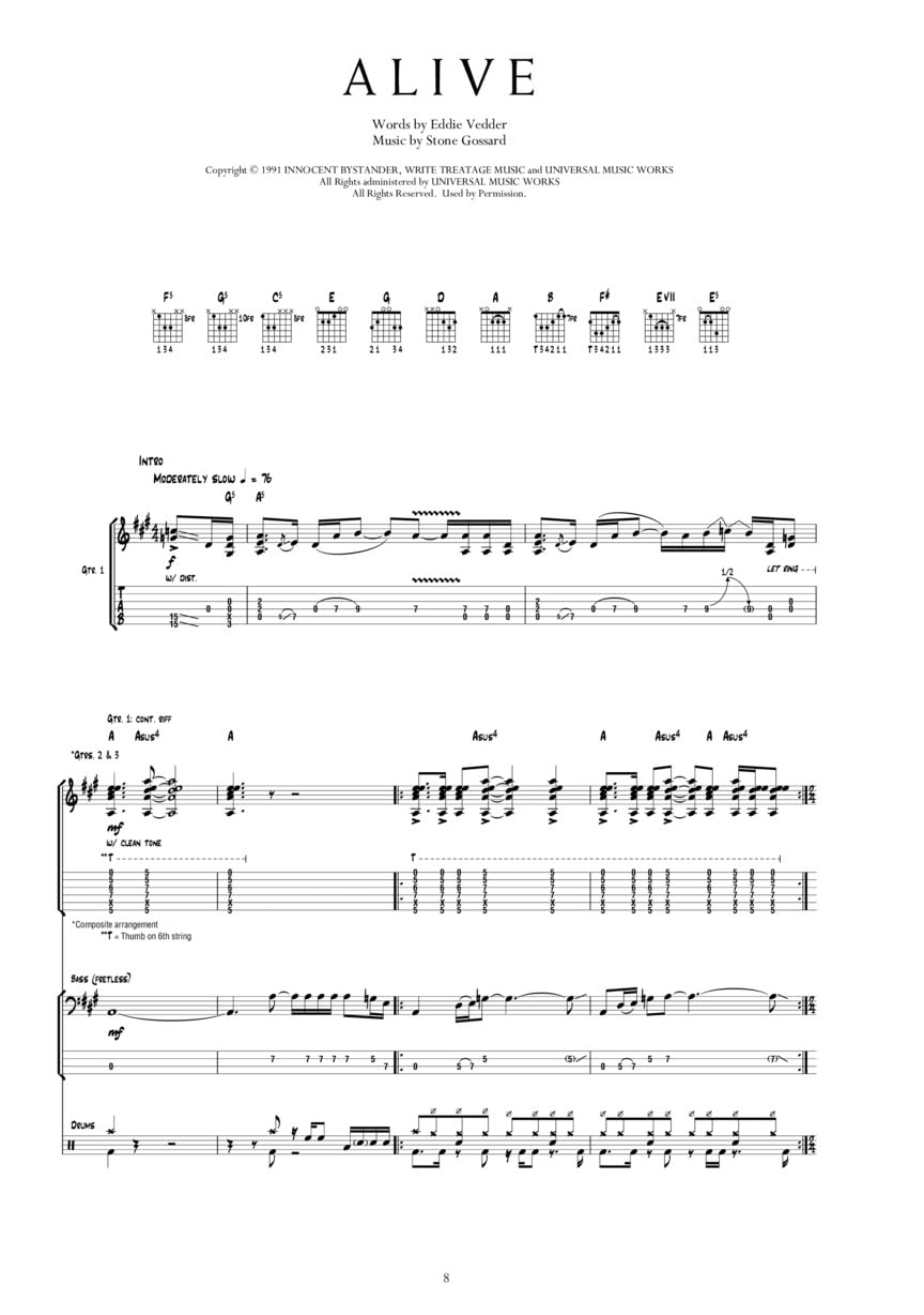 Pearl Jam Anthology - The Complete Scores | Full Band Sheet Music for Guitar Bass Drums and Vocals | Deluxe Box Set with 130 Songs | Rock Songbook for Musicians Students and Collectors