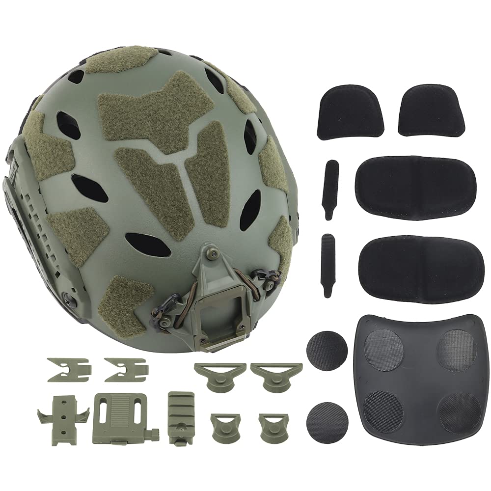 Fast SF Super High Cut Tactical Helmet Breathable Adjustable Modular for Airsoft Hunting Paintball Lightweight Version