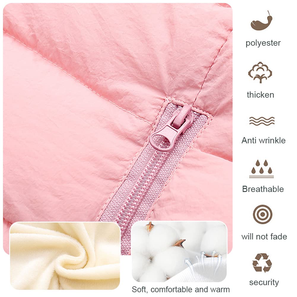 Combinaison de Neige Bébé Garçon Fille Barboteuse à Capuche Plus Velours Combinaison de Ski Grenouillère Épaissie pour Hiver