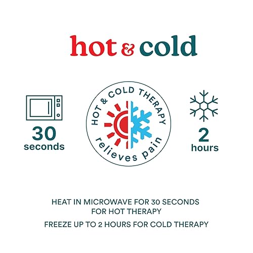 Vista 4 de Homedics Manga de mano de gel de alivio caliente y frío, terapia de calor o hielo para la mano, muñeca y pulgar, tela elástica suave al tacto