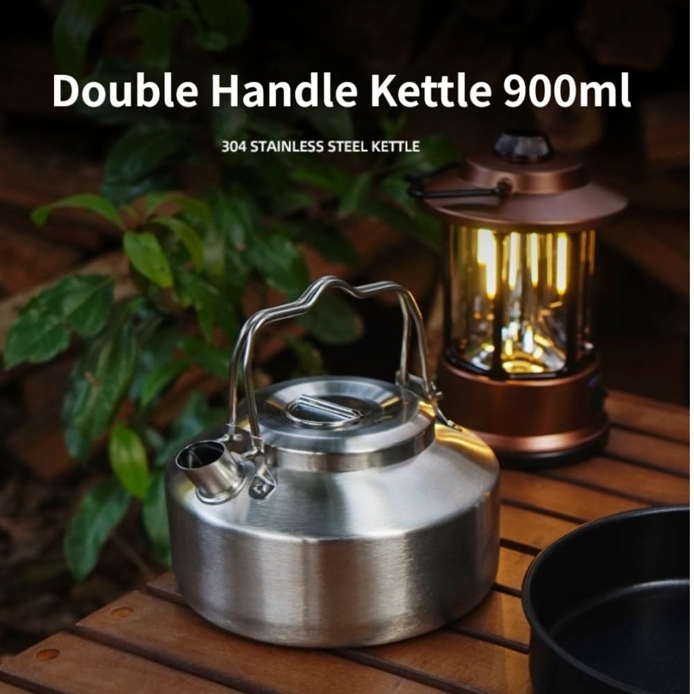 Olla para portátil para acero 304 0.9L Antióxido Duradera Olla