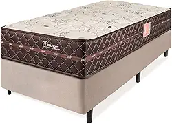 Cama Box Colchão Solteiro Firme Espuma D33 Antialérgico Certificado 88x188x58cm - BF Colchões