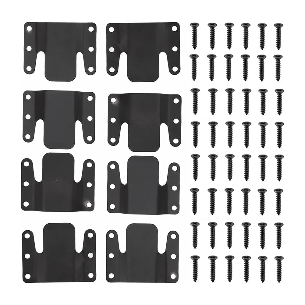 Rersduyt Universal Sectional Sofa Interlocking, 8 Pieces Couch Clips Sofa Connectors Bracket Furniture Connectors With Screws
