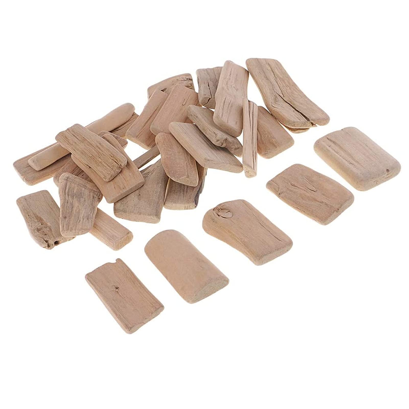 Inzopo 250g 40-105mm Natural Driftwood Pieces Craft Wood Pieces Craft Sticks Assorted Wood Decorative Pieces for DIY Woodworking Modelling Craft