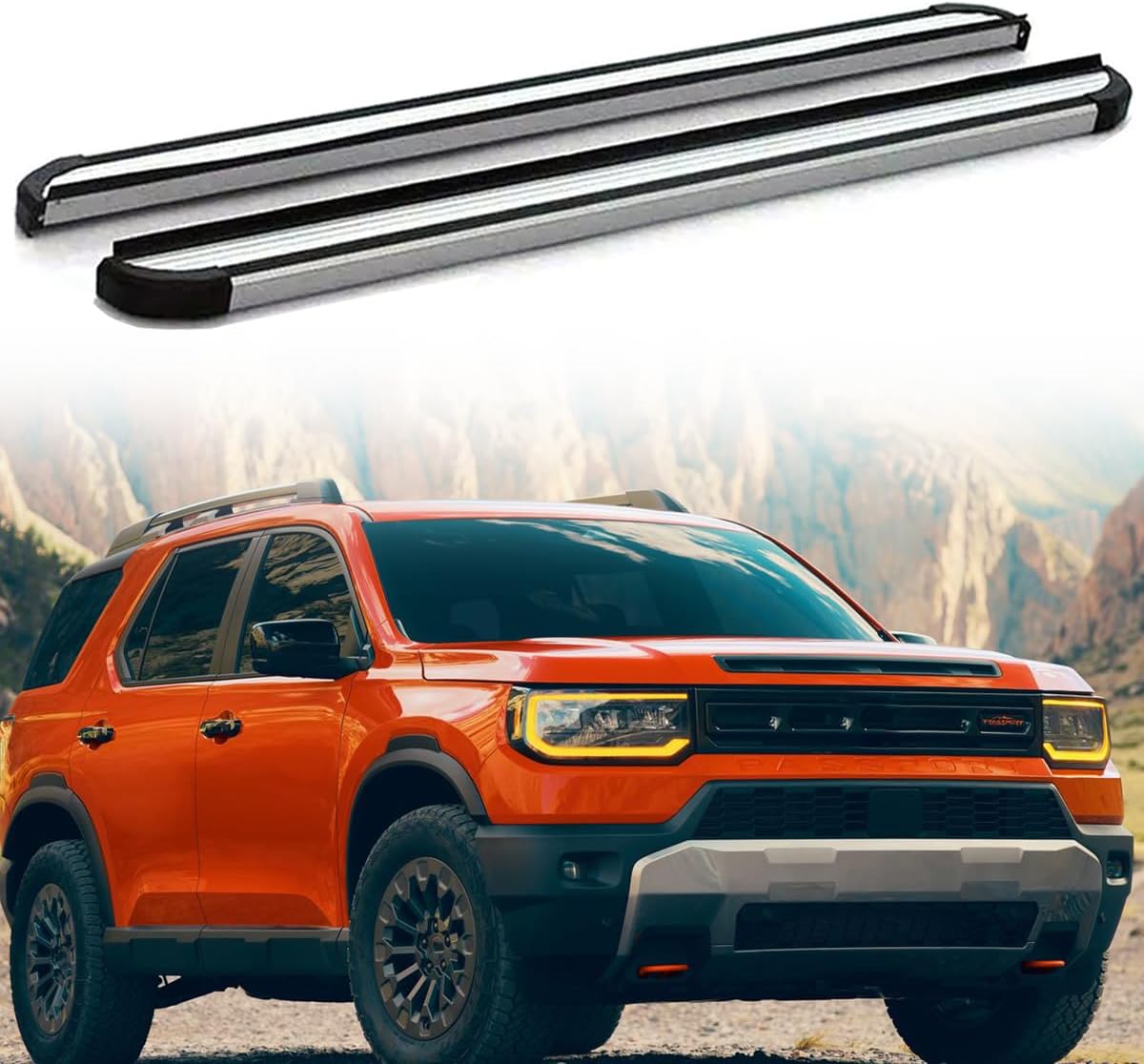 2Pcs Running Board Side Step Pedals Nerf Bar Fits for Honda Passport 2026