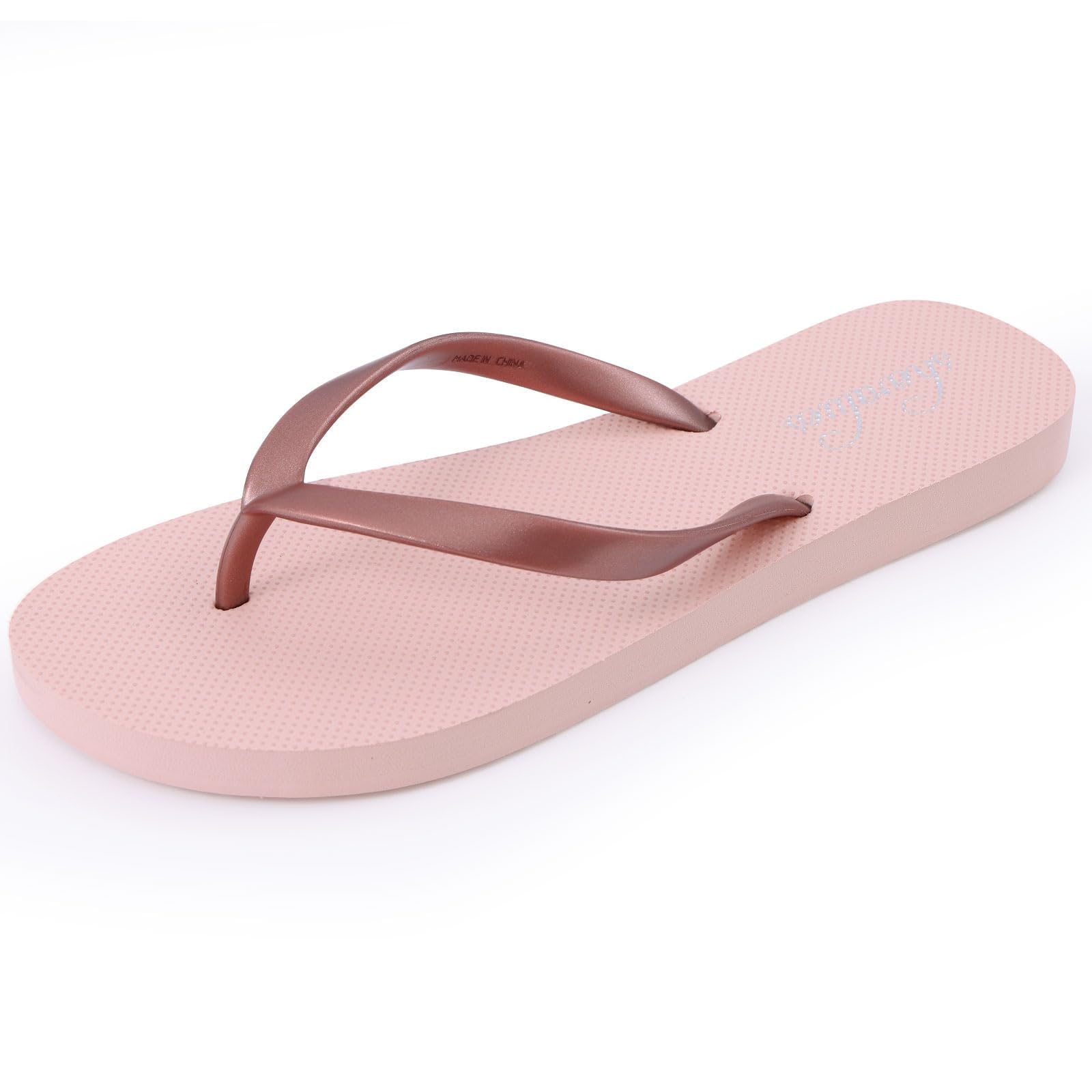 shevalues Flip Flops Damen, Schlanke elegante und bequeme Zehentrenner, rutschfeste Schuhe für Strand & Dusche