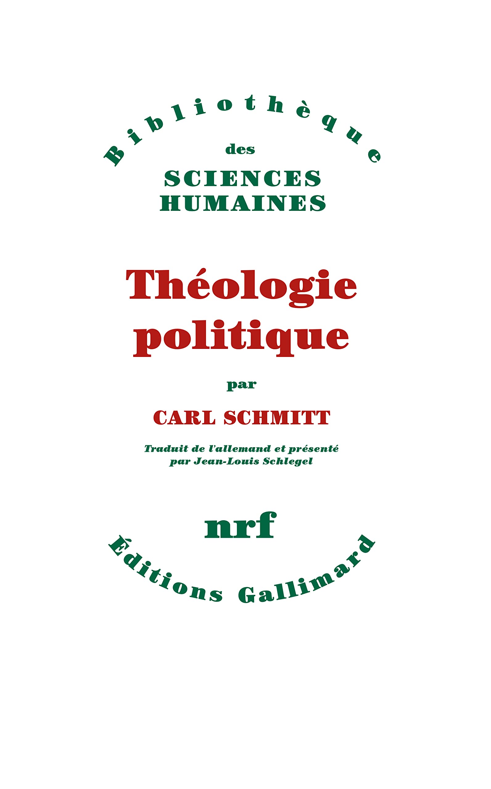 Théologie politique: (1922, 1969)