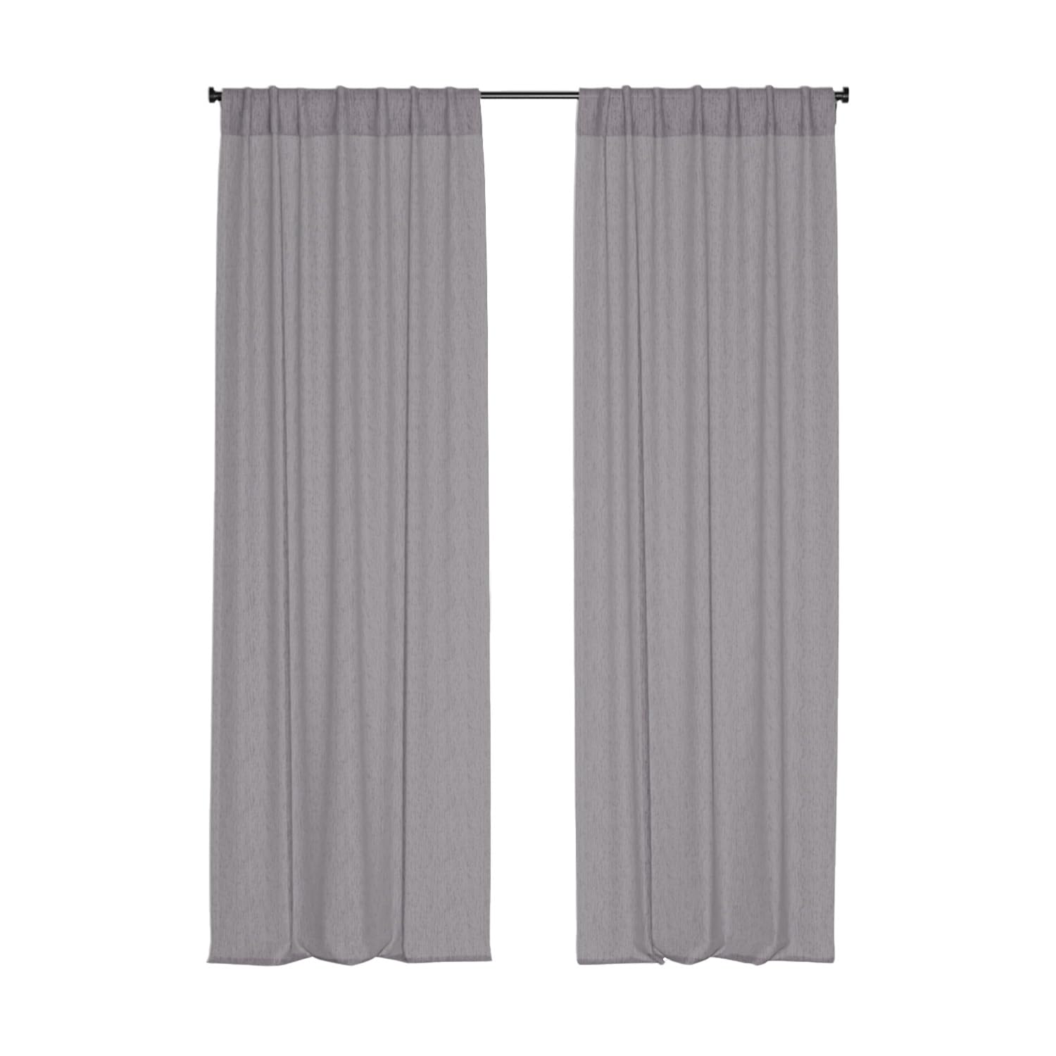 domus&trend - Tenda da arredo per Interni Ignifughe Filtranti, Tende a Pannello 140x300 cm, Per Casa Binario o Bastone, Tende a Pannello Moderne, 100% Made in Italy (Grigio_Attacco per bastone)