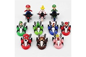 10 Pcs Mario Bros Kart Toys for Kids